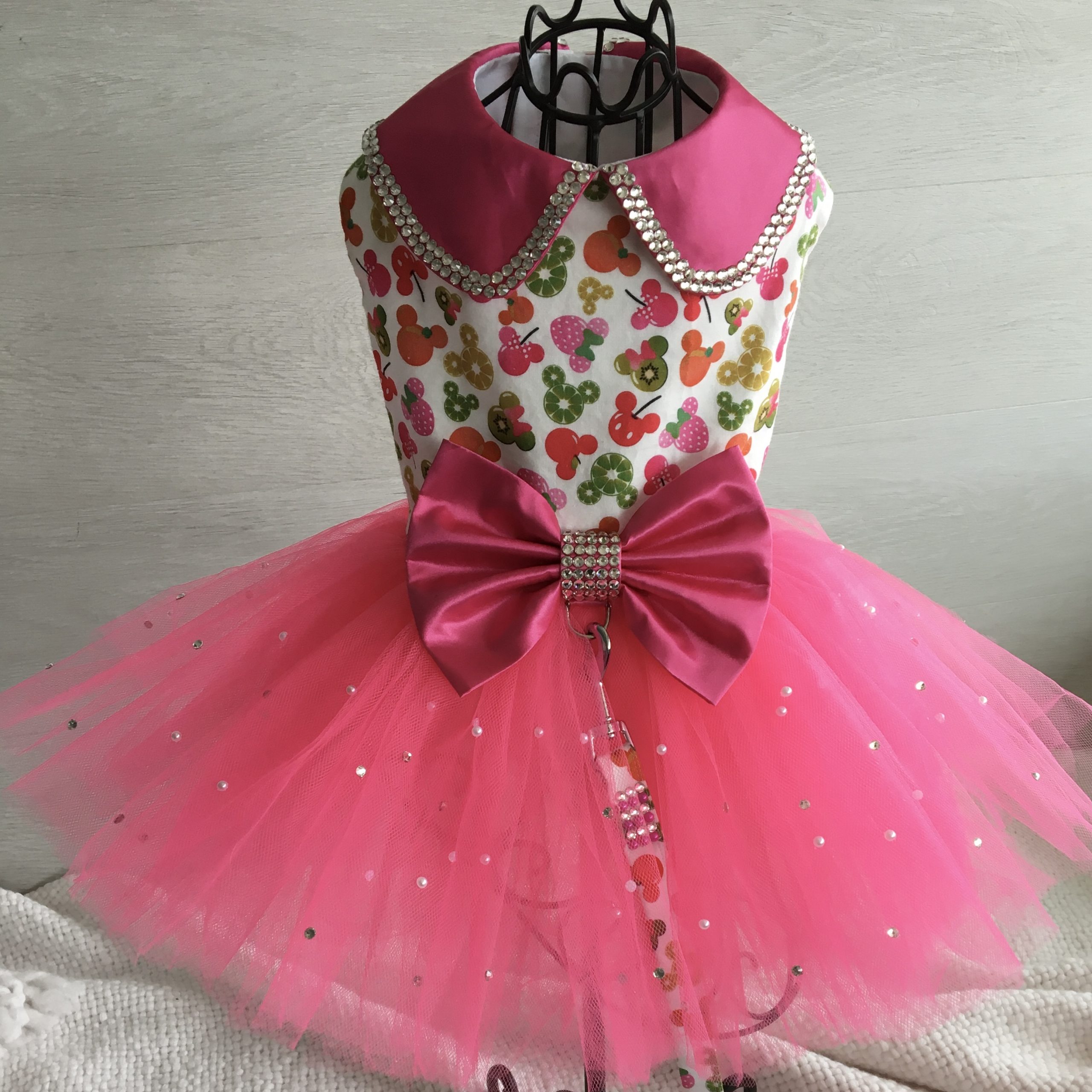 Custom Dog Harness Tutu Dress